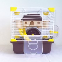 Two Choices Castle Shape Double Floor Luxury  Hamster Cage Provided With  All The Needs  For Hamster