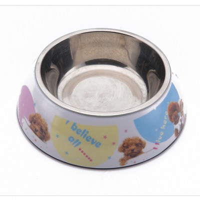 Hot sale plastic dog bowl pet slow food feeder dog food and water bowl