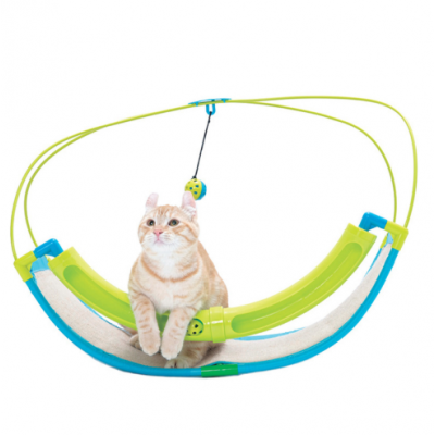 Multi-purpose cat hammocks entertain cat toys