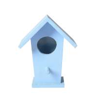 Bird House Desktop Decoration Wooden Bird Nest Crafts Custom Outdoor Gift Carving Bird Nest House Decoration