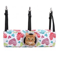 Freshipping Cute Canvas Soft Cat Hole Indoor Hanging Summer Cat Hammock Bed  House For Small Animal